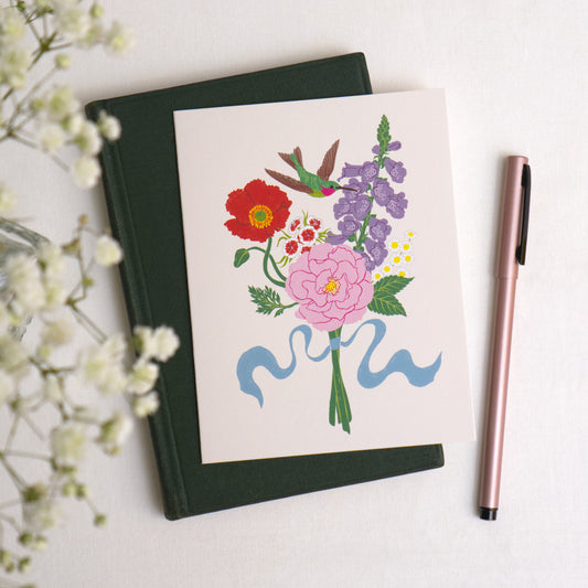 Hummingbird Bouquet Card