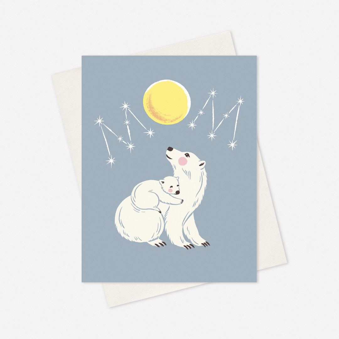 Mom Polar Bear Card