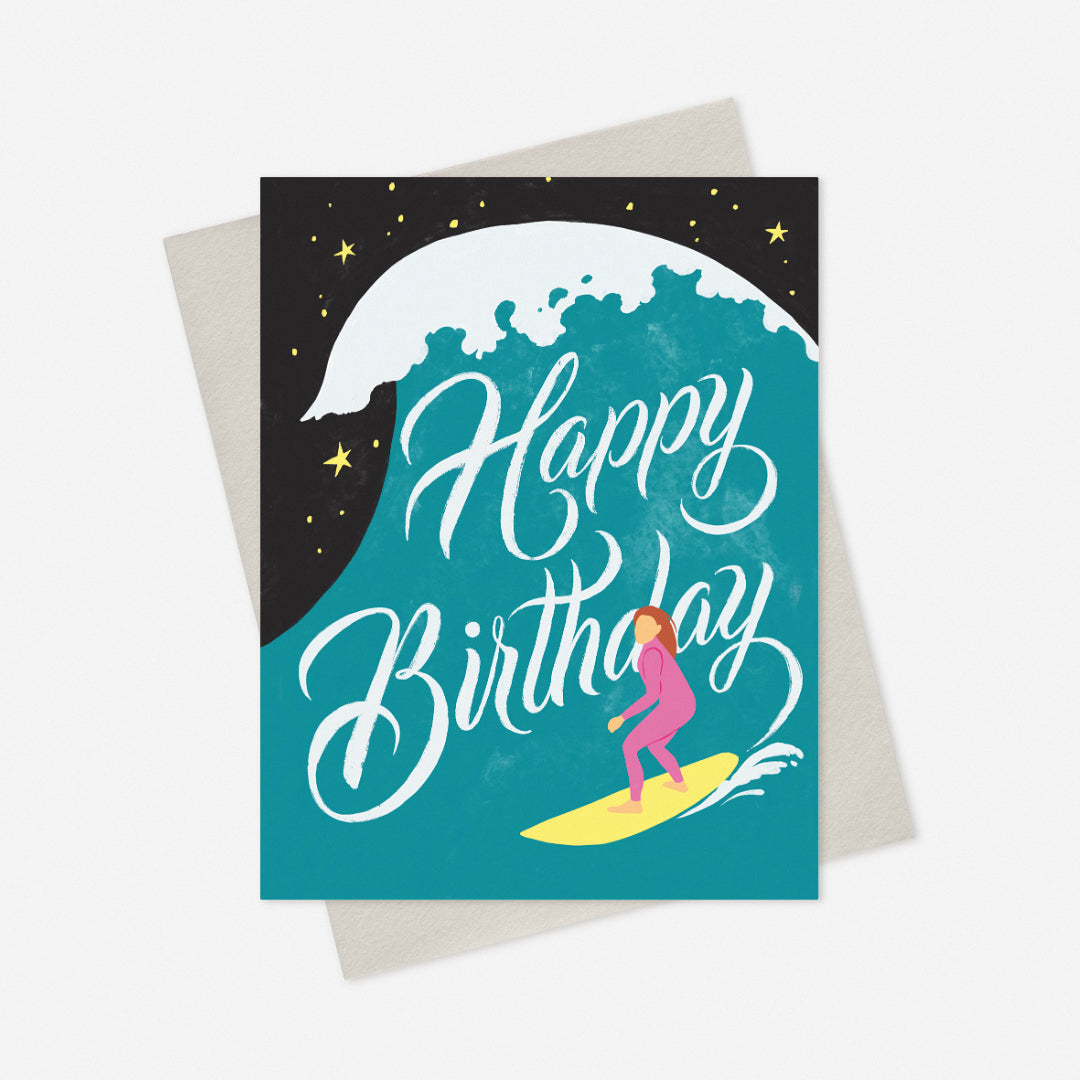Surfer Birthday Card