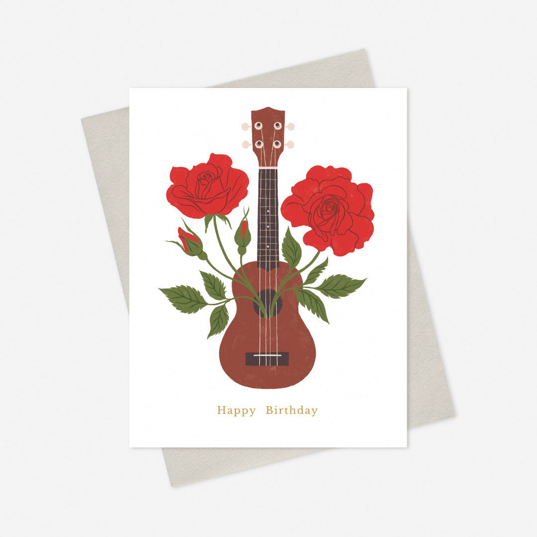 Ukulele Birthday Card