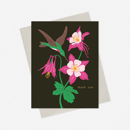 Columbine Thank You Card