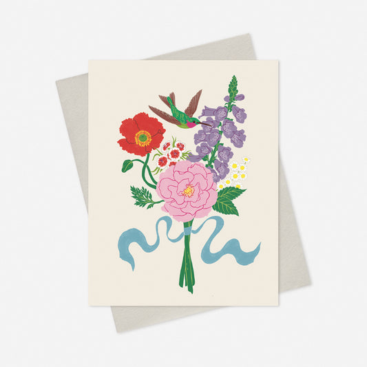 Hummingbird Bouquet Card