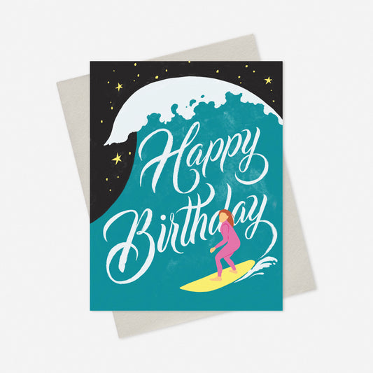 Surfer Birthday Card