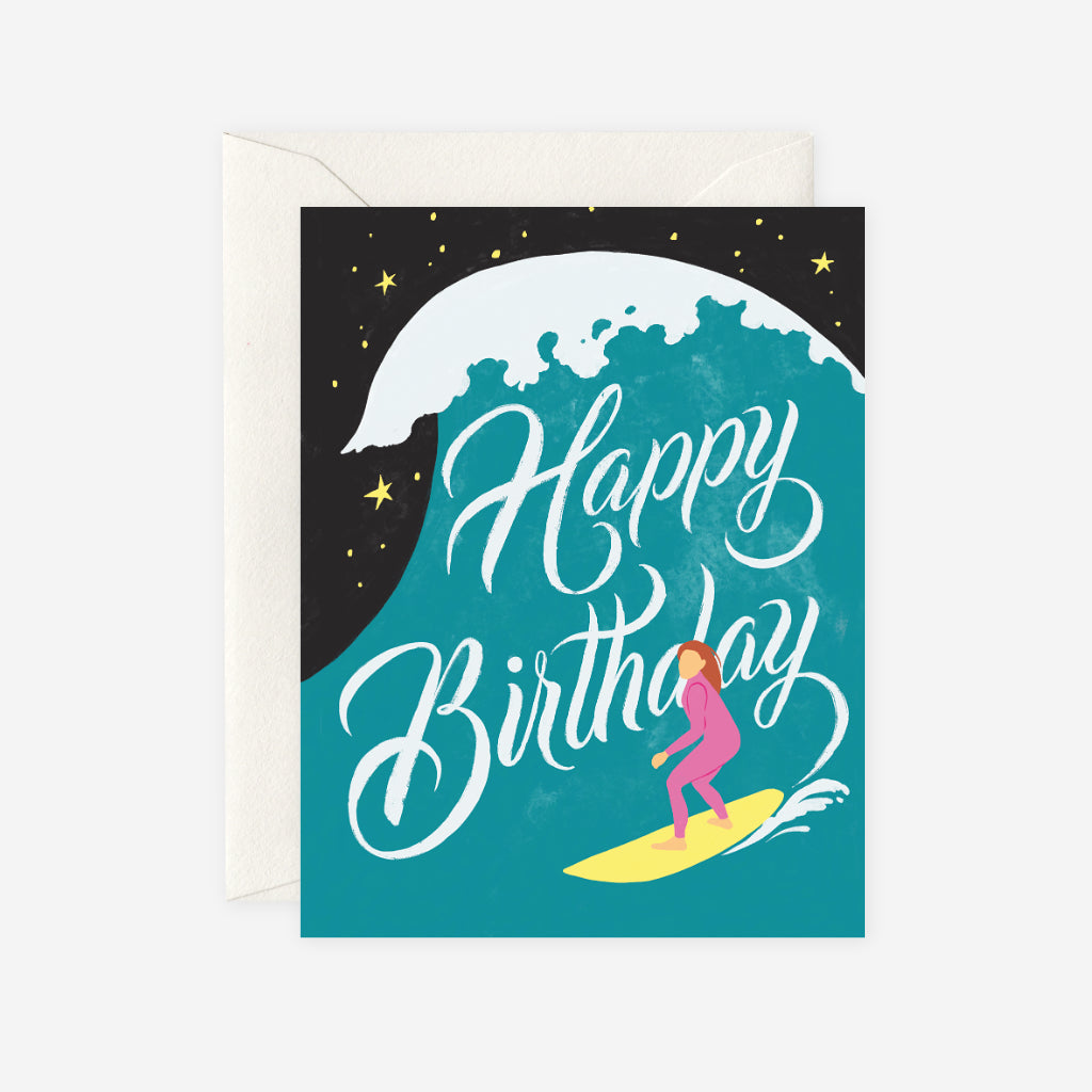 Surfer Birthday Card